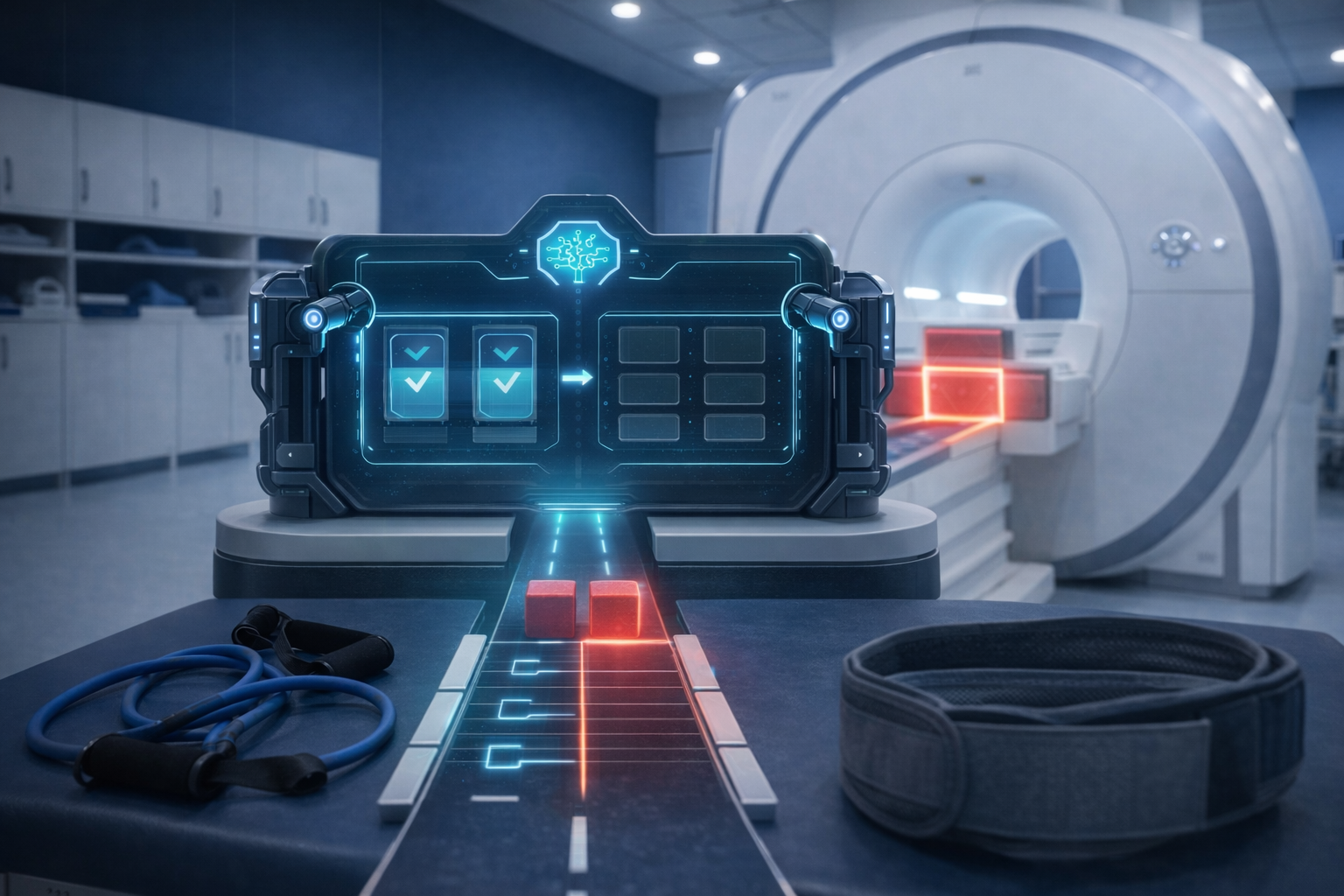 An insurer denied a lumbar MRI after two weeks of therapy; the policy required six