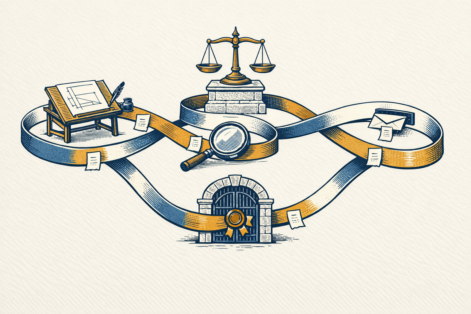 One loop: a system that built a capability, proved it, found who needs it, and wrote to them — every hop a receipt